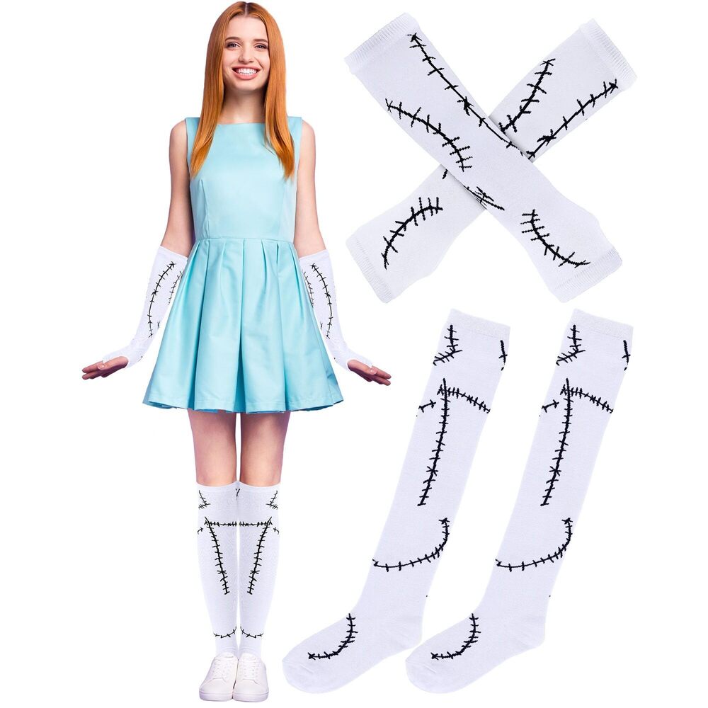 3658 Halloween Corpse Zombie Costume For Stitched Scar Arm